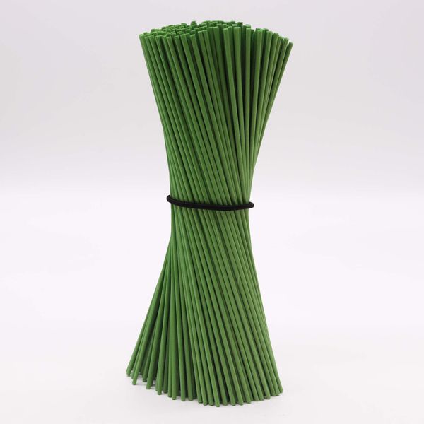 Paquet de roseaux en fibres 3mm x 25cm - (approx 250) - Vert Mousse