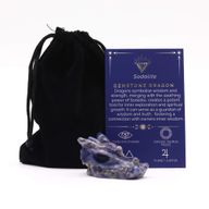 Pierre précieuse Petite tête de dragon - Sodalite 45x30x28mm