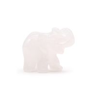 Pierre précieuse Lucky Elephant - Quartz rose 50x35x25mm
