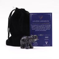Pierre précieuse Lucky Elephant - Labradorite Larvikite 50x35x25mm