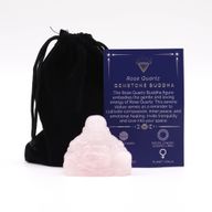 Pierre précieuse Grand Bouddha - Quartz rose 50x40x20mm