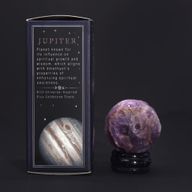 Planète Améthyste socle Goldstone Pierre de soleil