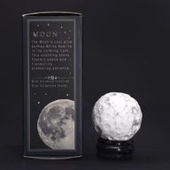 Planète en Howlite Blanc socle Goldstone Pierre de soleil