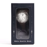 Planète en Howlite Blanc socle Goldstone Pierre de soleil