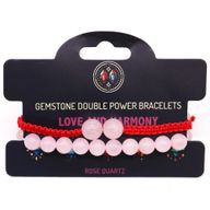 Bracelets de pierres à double pouvoir - Quartz rose