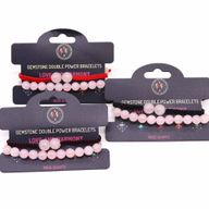 Bracelets de pierres à double pouvoir - Quartz rose