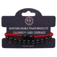 Bracelets de pierres à double pouvoir - Agate noire