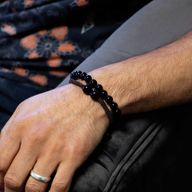 Bracelets de pierres à double pouvoir - Agate noire