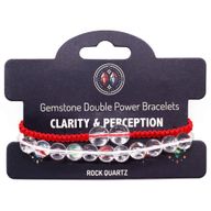 Bracelets de pierres à double pouvoir - Quartz rocheux