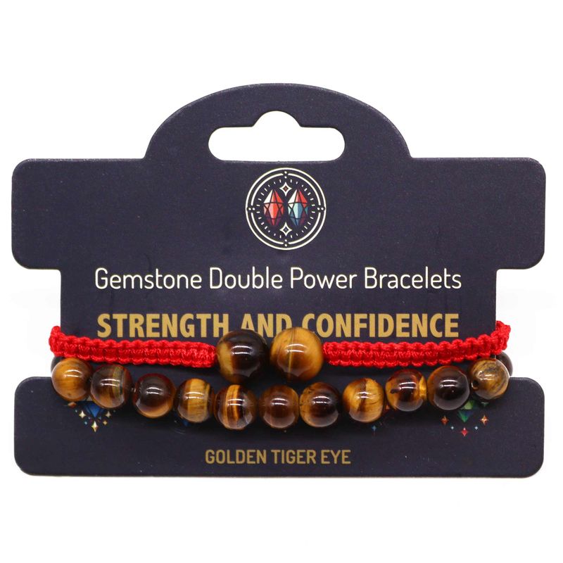 Bracelets de pierres double pouvoir - Oeil de tigre