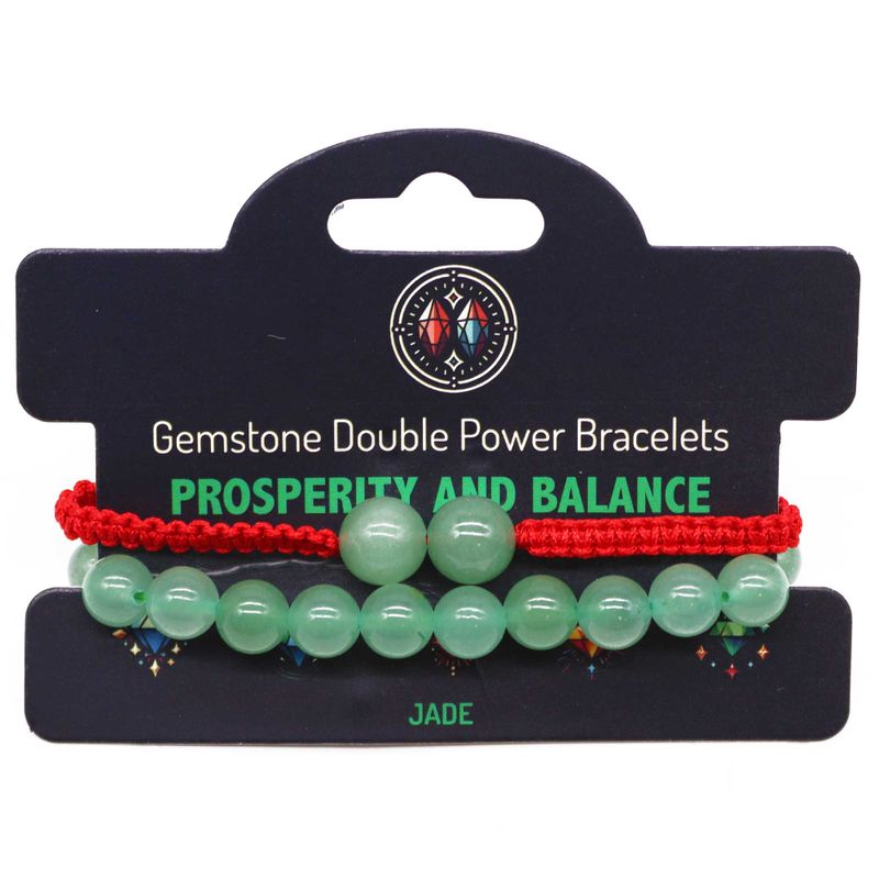 Bracelets de pierres à double pouvoir - Jade