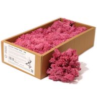 Décoration mousse de rennes - Rose - (environ 500g)