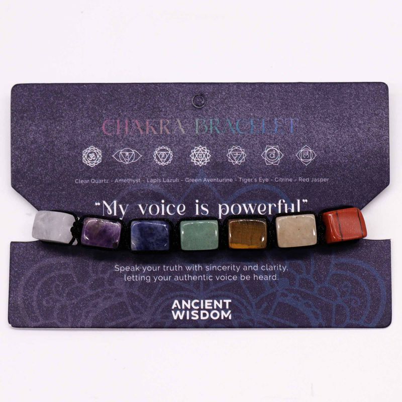 Bracelets Chakra String - Tumble Stones (pierres)