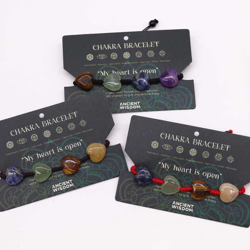 Bracelets de Chakra - Coeurs