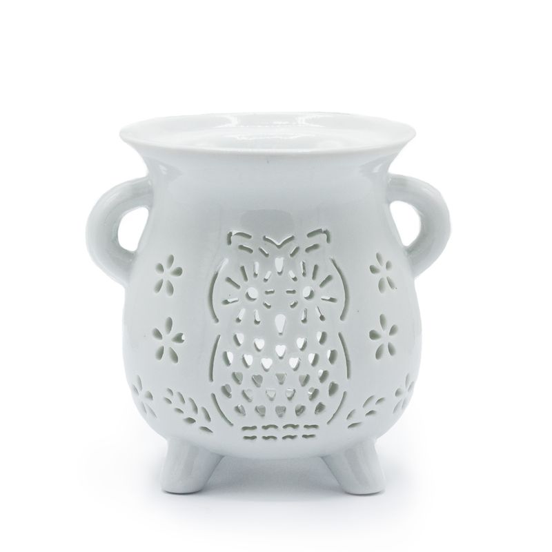 Brûleur à huile Caildren - Hibou - Blanc