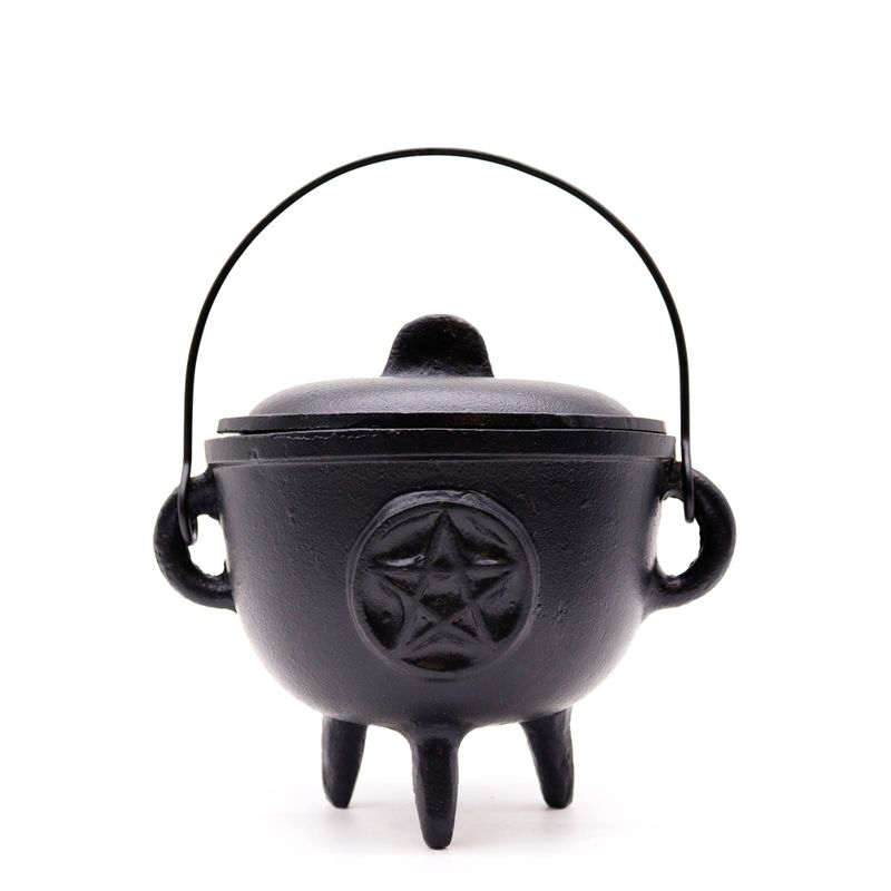 Chaudron extra grand en fonte avec pentagone 15x15 cm