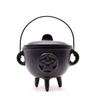 Chaudron extra grand en fonte avec pentagone 15x15 cm