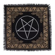 Tissu d'Autel Frangé Ésotérique - Pentagone