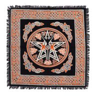 Tissu d'Autel Frangé Ésotérique - Mère Terre