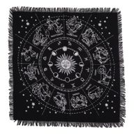 Tissu d'Autel Frangé Ésotérique - Horoscope