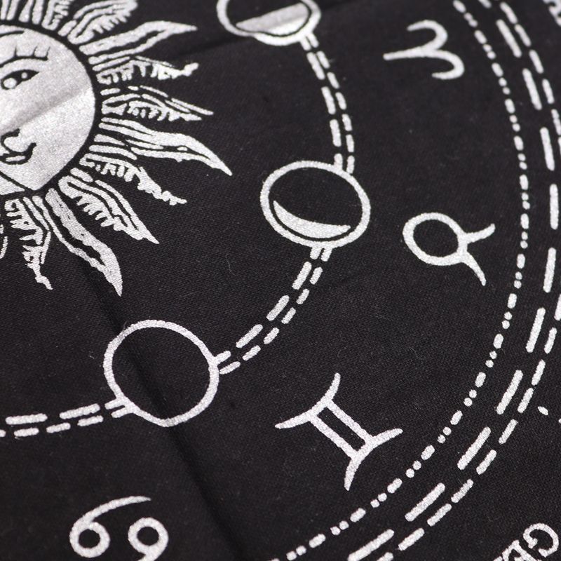 Tissu d'Autel Frangé Ésotérique - Horoscope