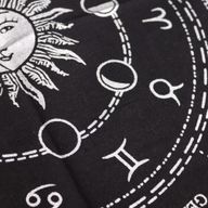 Tissu d'Autel Frangé Ésotérique - Horoscope