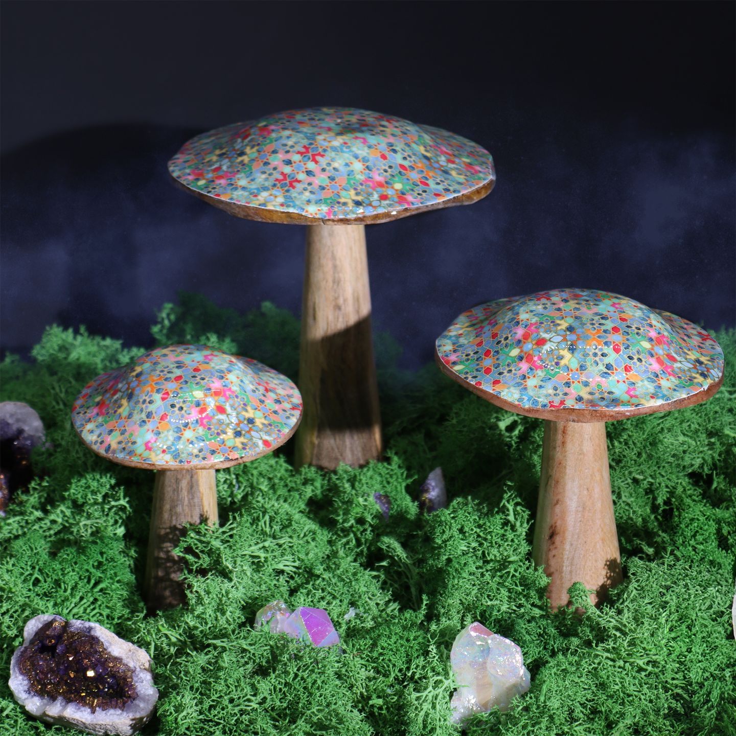 Champignons Décoratifs Émaillés