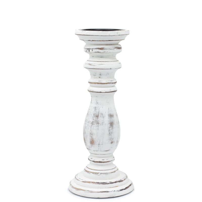 Support de bougie classique - Blanchi - 30x10cm - Moyen