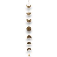 Carillons Indiens - Laiton Phases de Lune Suspendu avec Cloche - 115 cm