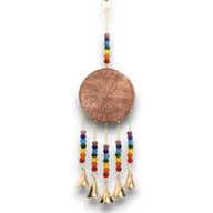 Carillons Indiens - Moyen Arbre de Vie - Perles Chakra 5 Clochettes - 10x36 cm
