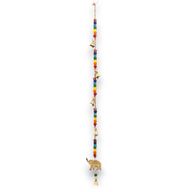 Carillons Indiens - Éléphant en Laiton avec Perles Chakra - Clochettes Suspendues - 53 cm