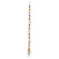 Carillons Indiens - Bouddha en Laiton avec Perles Chakra - Clochettes Suspendues - 53 cm