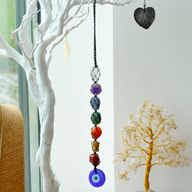 Pendant  en Pierre Chakra Suspendu - Œil Malin