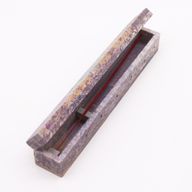 Boîte à encens en pierre à savon avec trous de fumée 25 cm - Chakra
