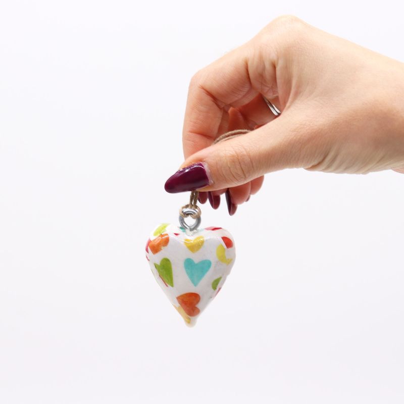 Petits cœurs décoratifs en bois - Cœurs pastel (24)