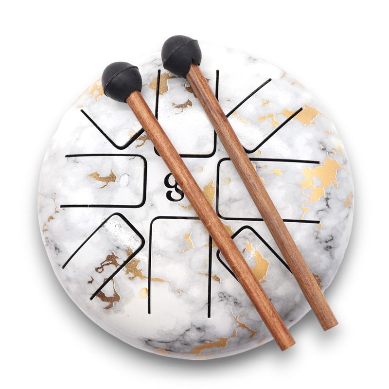 Tambour Tongue Drum en Acier  Marbré OM - 18 cm