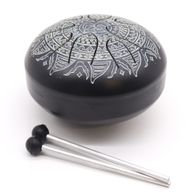 Tambour Tongue Drum en Acier OM Mandala Gravé - 16 cm