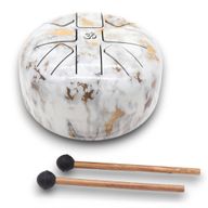 Tambour Tongue Drum en Acier Medium Marbré - 17x13 cm