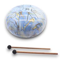 Tambour Tongue Drum en Acier Medium Bleu Ciel - 22x18 cm