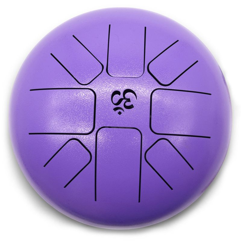 Tambour Tongue Drum en Acier Medium OM Violet - 22x16 cm