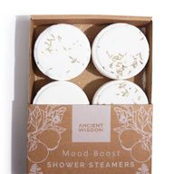 Galets de Douche Zen- Quatuor Bien-Être Zen- Coup de Pouce d’Humeur (Blanc)