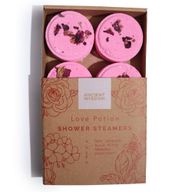 Galets de Douche Zen - Quatuor Bien-Être Zen- Potion d’Amour (Rouge Rosé)