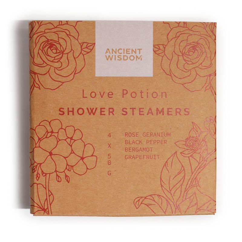 Galets de Douche Zen - Quatuor Bien-Être Zen- Potion d’Amour (Rouge Rosé)