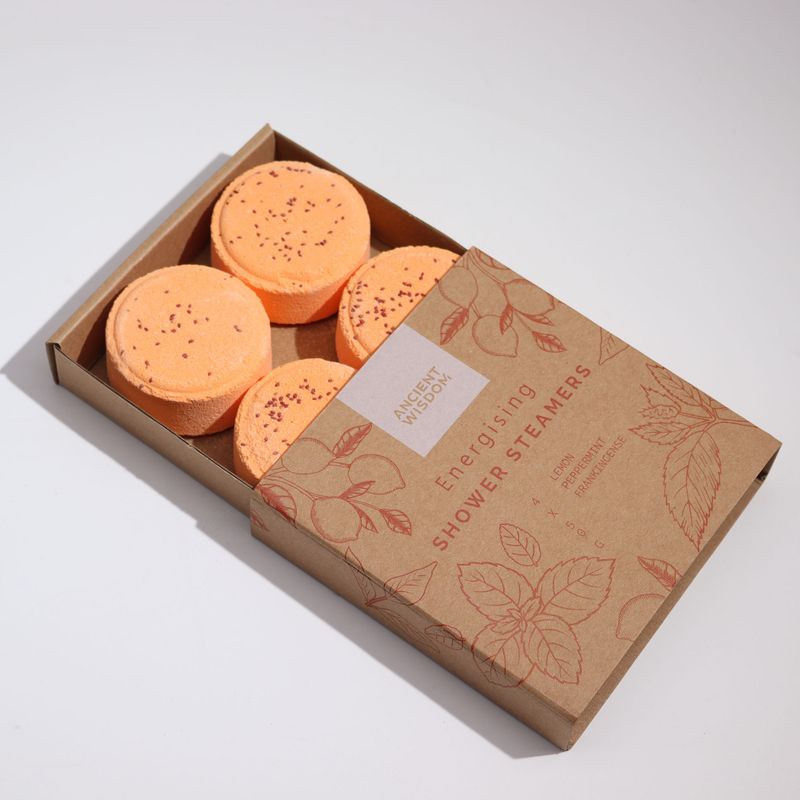 Galets de Douche Zen- Quatuor Bien-Être Zen- Énergisant (Orange)
