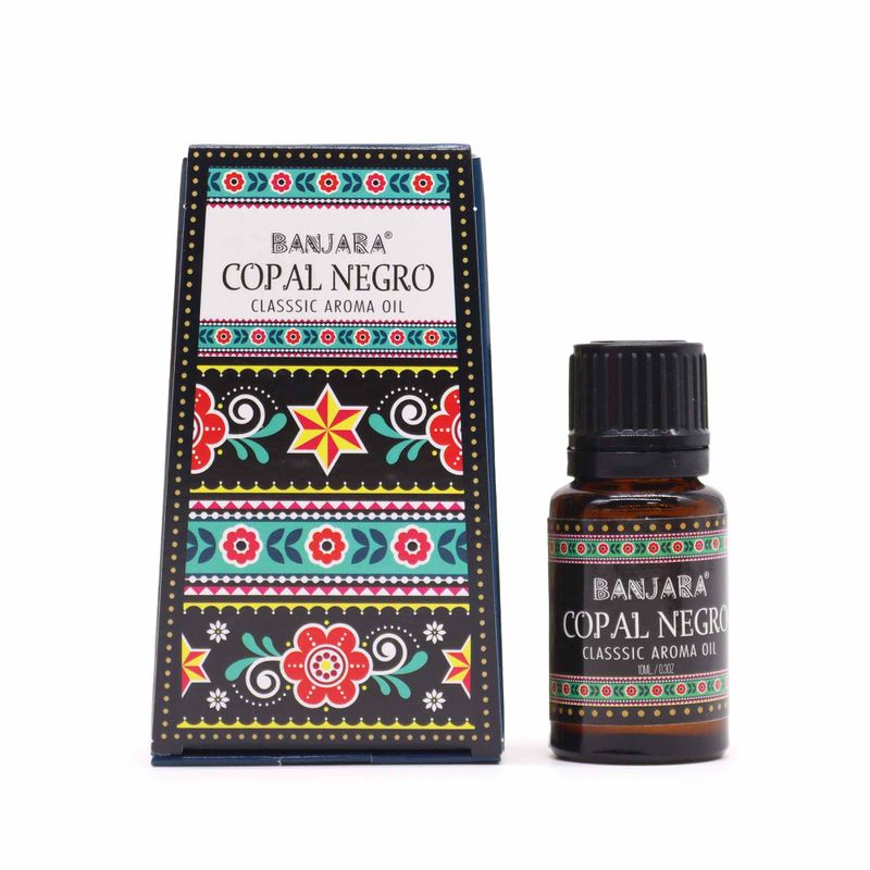 Huile Parfumée Indienne Banjara 10ml - Copal Noir