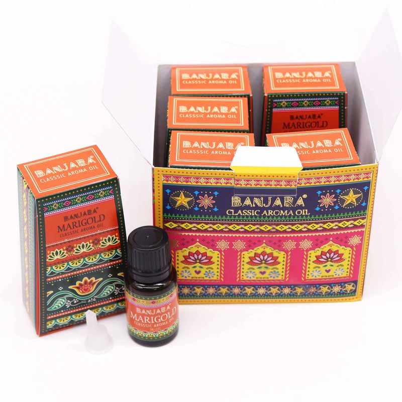 Huile Parfumée Indienne Banjara 10ml - Souci