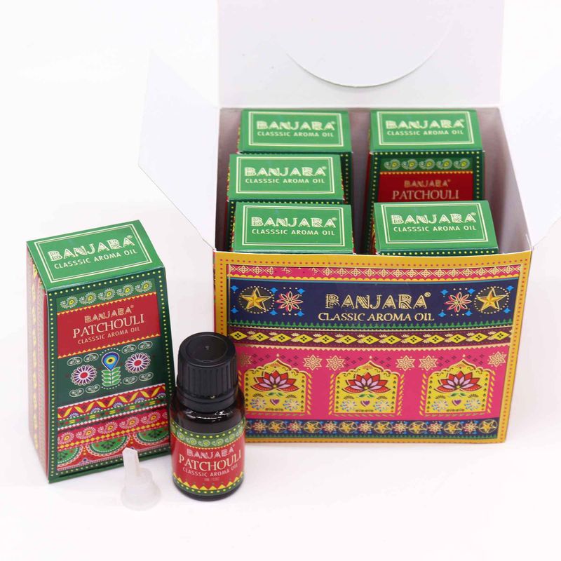 Huile Parfumée Indienne Banjara 10ml - Patchouli