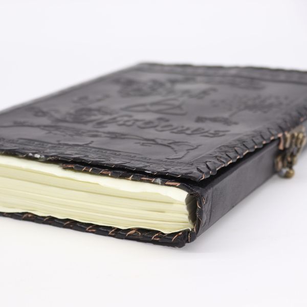 Grand Livre des Ombres - Noir - 200 Pages avec Bordures Découpées - 25x18x3cm