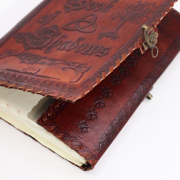 Grand Livre des Ombres - Bronze Foncé - 200 Pages avec Bordures Découpées - 25x18x3cm