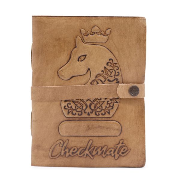 Livre Échec et Mat - Brun Clair - 200 Pages avec Bordures Découpées - 20x15cm